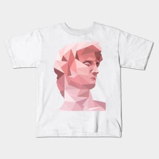 Michelangelo's David Low Poly Art Kids T-Shirt